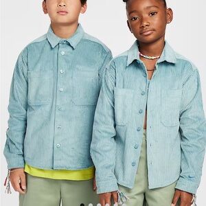 Nike SB Kids Button-Down Corduroy Layering Top Size Medium NWT Retails $65